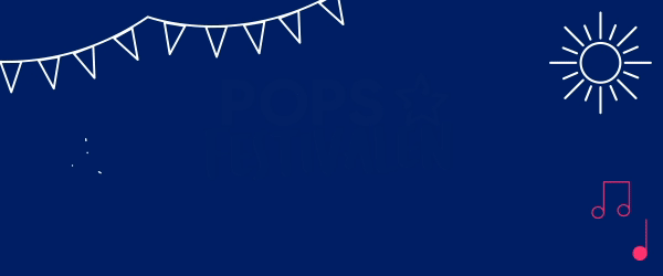 Gif med texten: Popsfestivalen Örebro 14 juni 2022.