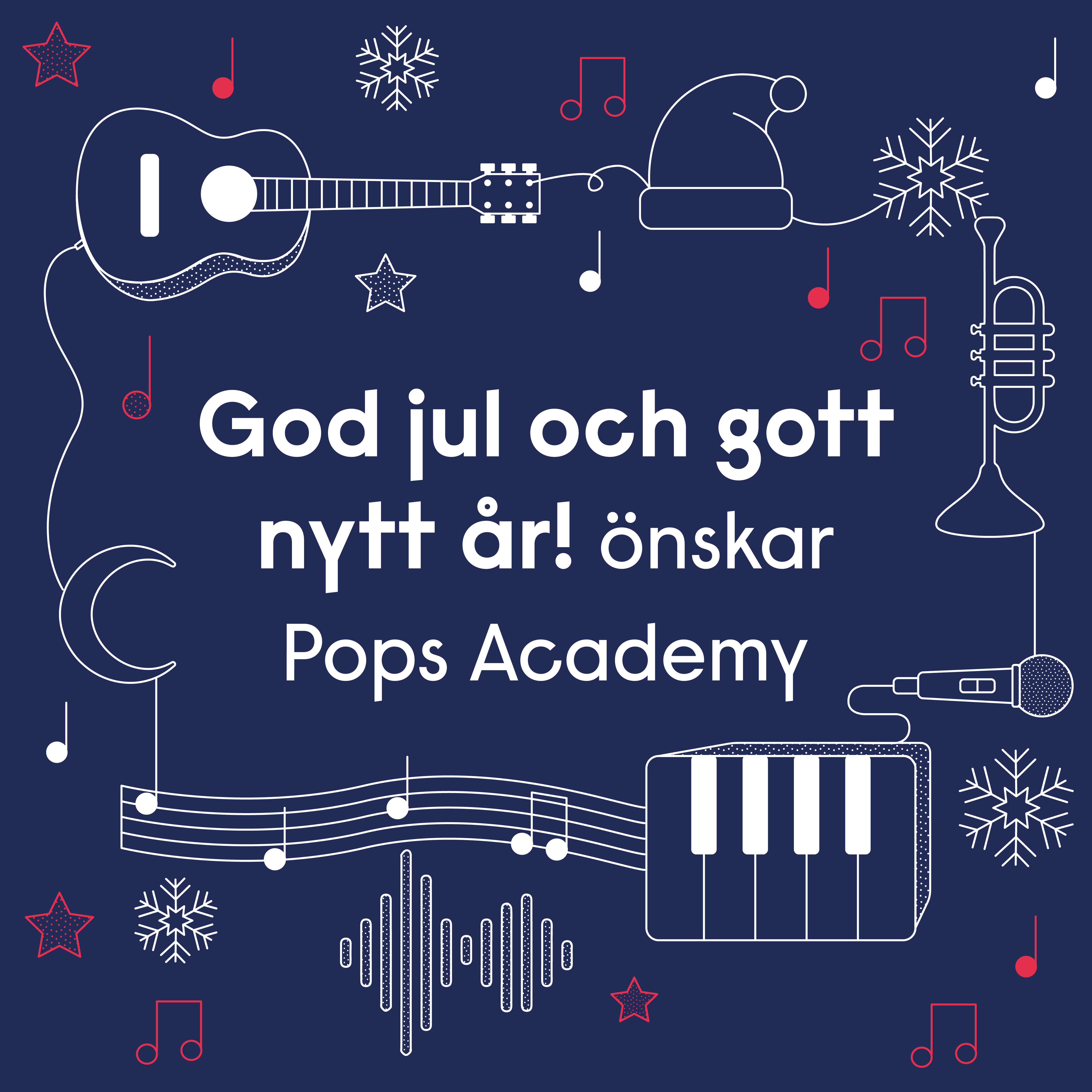 God jul och gott nytt år! önskar Pops Academy.